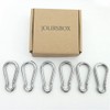 JOLIRSBOX Carabiner 316 Stainless Steel Spring Hook Carabiner Set (2.4