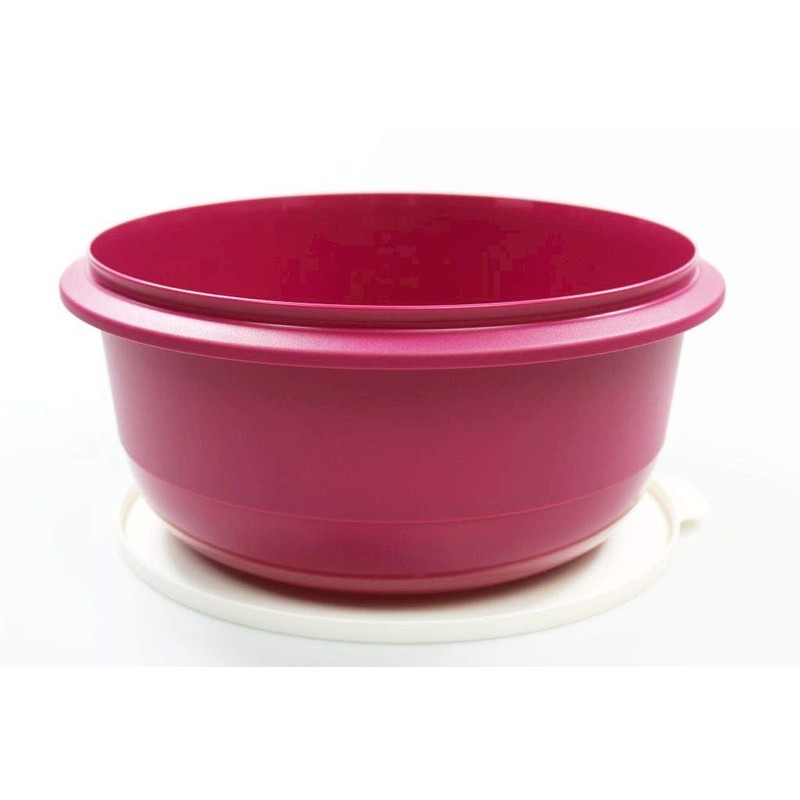 Tupperware Mixing Bowl Pro 6.0 L Dark Pink Yeast Dough