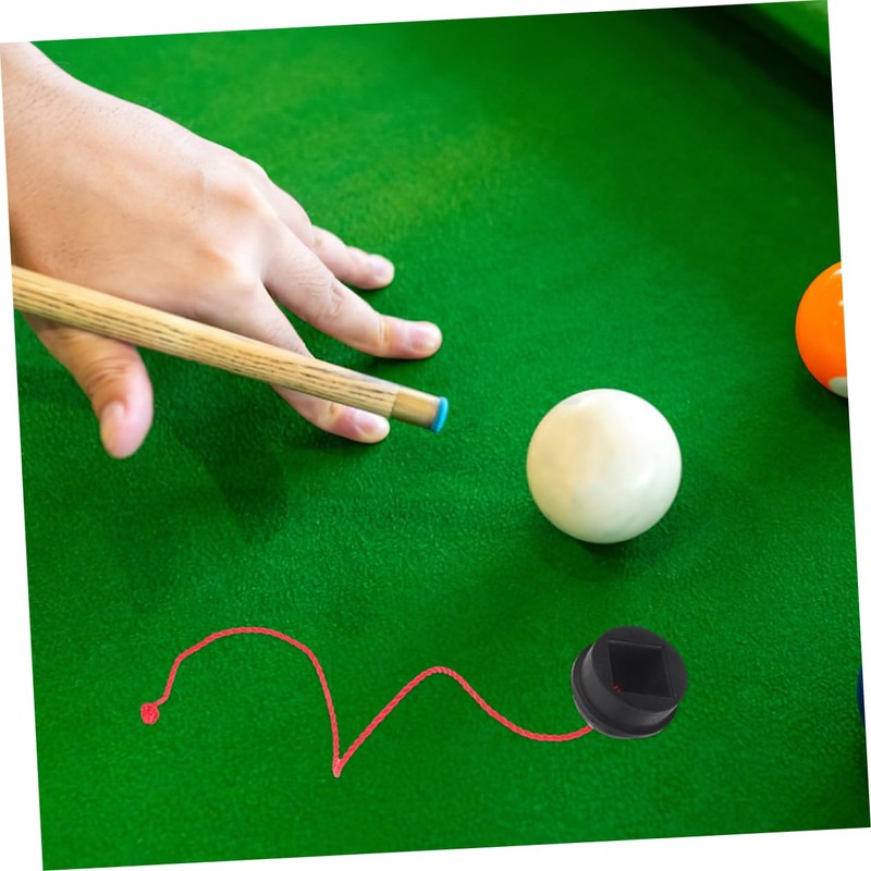 KOMBIUDA 4pcs Portable Pool Cue Chalk Holders Rubber Snooker Chalk