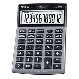 Aurora DT661 Business Calculator with Cost Sell Margin and Tax, Grey