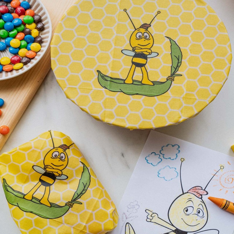 NUTS Beeswax Wrap Wheelie Beeswax Wrap Beeswax Wrap Beeswax Cotton