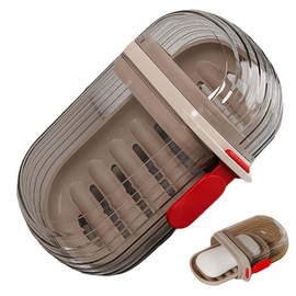 PAVIKE Soap Case, Portable Travel with Lid, Portable Soap Box, Soap Holder, Soap Holder, Soap Box, Leak Proof, Airtight, Soap Dish, Soap Case, Soap Storage Bottle, Convenient for Business Trips