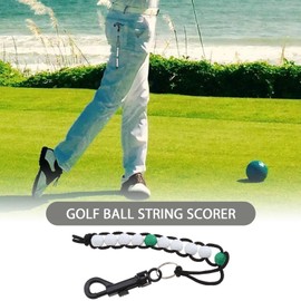 Be In Your Mind 6 Pieces Golf Score Counter Golf Score Counter Golf Punch Counter Plastic Beads Golf Counter with Clip for Men Women White Red Blue
