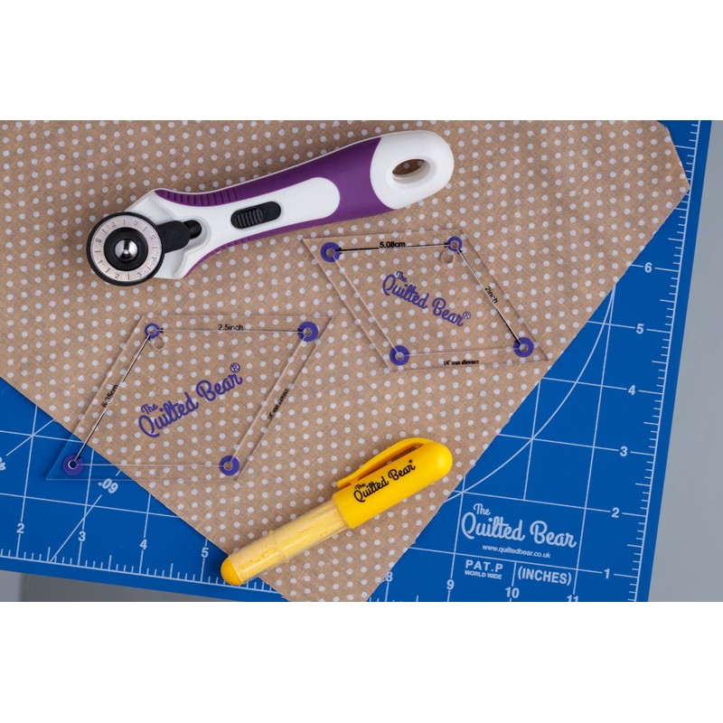 The Quilted Bear Diamond Quilting Templates - Set of 8