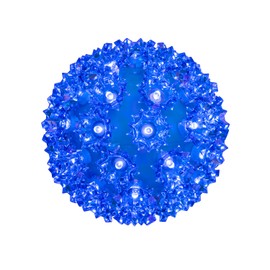 Novelty Lights Outdoor 50 LED Light Sphere, Hanging Tree LED Starlight Sphere 6" Diameter And 5mm Wide Angle Brightness, Outdoor Gazebo Lights Hanging Decor From Ceiling (Blue)