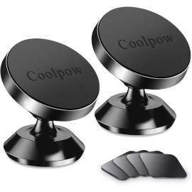 Coolpow 2-Pack Magnetic Phone Holder for Car Phone Holder MountStrong Magnet
