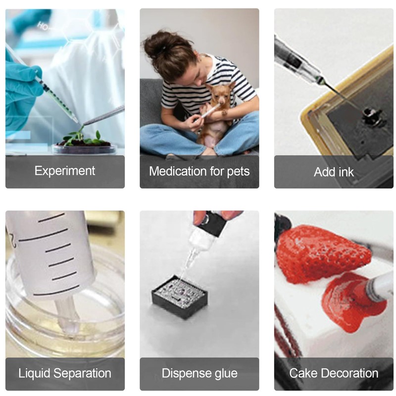 Hautllaif 50 pack 1ml 31G 0.3x13mm Plastic Multiple Uses Measuring