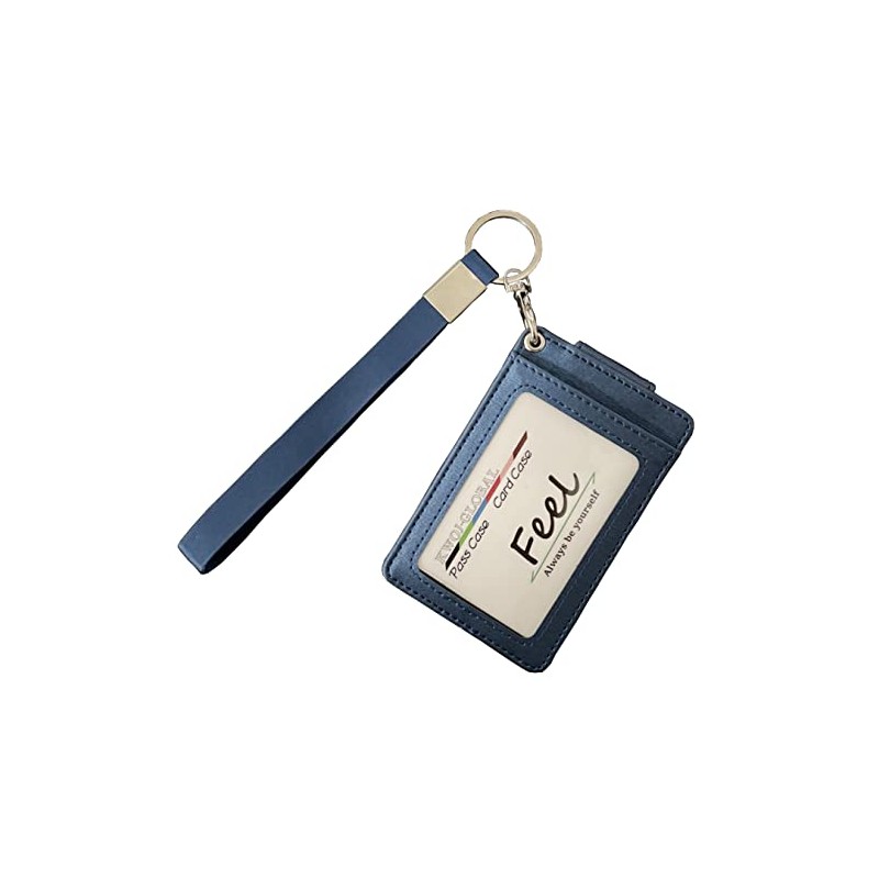 [Feel] Commuter Pass Case with Strap, Compatible with 3 Cards,