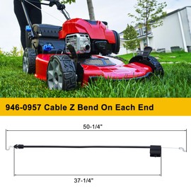 Panari 946-0957 Lawn Mower Control Cable for 746-0957 Engine Zone Control Cable for Mtd Troy Bilt TB110 TB130 Replacement Parts 50-Inch Throttle Cable