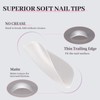 Aieenjor Nail Tips Short, 480 Pieces Extra Short Coffin, Full