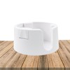 Jiozermi White Anti-Spill Cup Holder, Adjustable Spill Proof Drink Cup