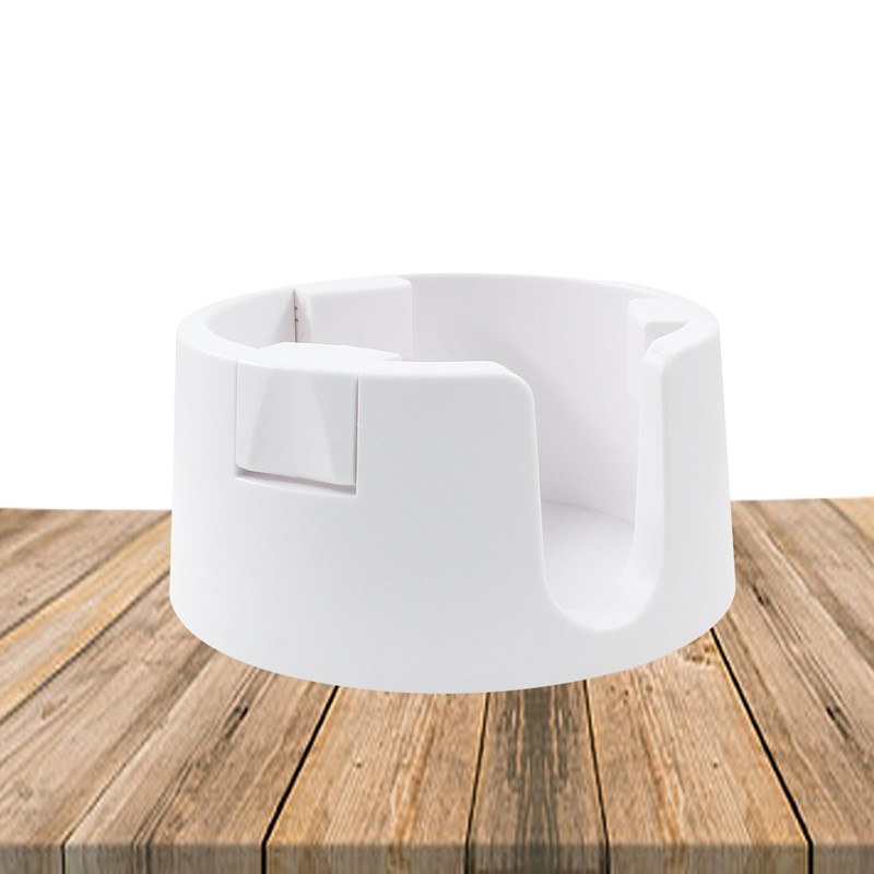Jiozermi White Anti-Spill Cup Holder, Adjustable Spill Proof Drink Cup