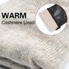 Harssidanzar Men's Leather Gloves Touchscreen With Cashmere Lined SM052UK,Black,Size S