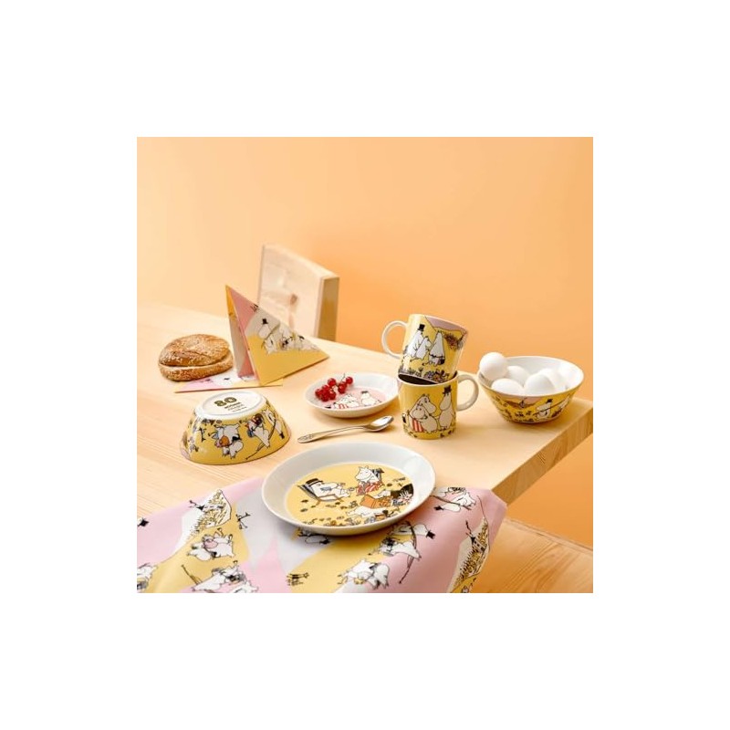 MOOMIN ARABIA 1076288 Classic Family Time Moomin Dish, Bowl, Plate,