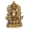 Purpledip Brass Statue Kubera (Hindu God of Wealth & Prosperity):