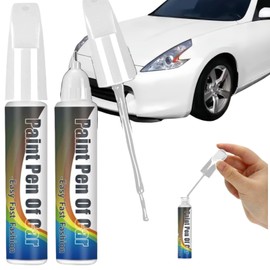 Cutiolly Car Paint Pen, 2 x White Paint Pen, Car White, Glossy White, Car Repair Paint, Paint Pens for Car Scratches, Car Scratch Repair Pen, for Car Scratch Repair