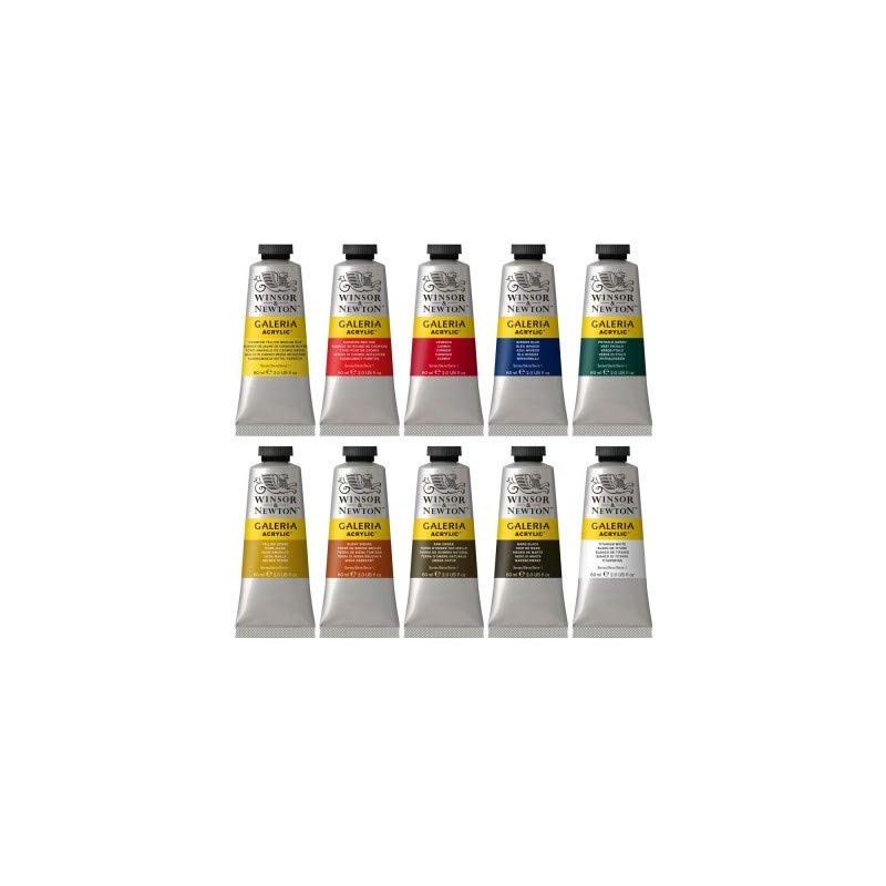 Winsor and Newton 2190517 Galeria Acrylic 10 Pieces Tube Colour