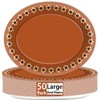 50Pcs Platos De Barro Mexicanos Mexican Fiesta Oval Paper Plates