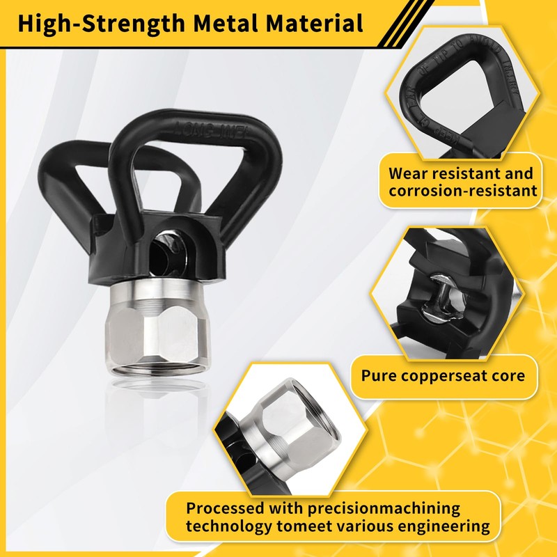 15 Pcs Sprayer Tips Set,7 Pcs High Pressure Reversible Spray