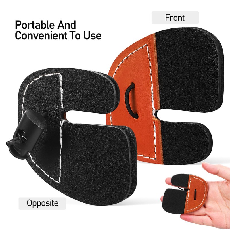 VICASKY Leather Archery Finger Tab Cow Leather Archery Finger Tabs