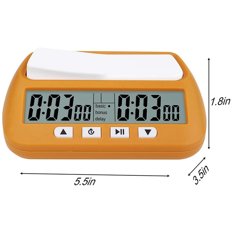 RETROGOO 5X Chess Clock, Digital Chess Timer & Game Timer,