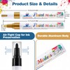 FooMoTech Silver Paint Pen Paint Markers - Permanent Acrylic Markers