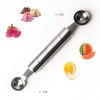 Melon Baller Scoop Set Stainless steel Dual-Purpose DIY Fruit Carving