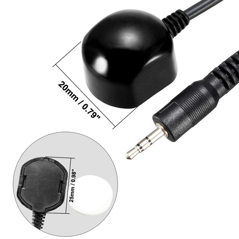 sourcing map IR Infrared Receiver Extender Cable 2.5mm Jack 6.5FT
