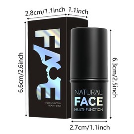 Nivofu Pack of 3 Creamy Contouring Stick with Highlighter, Blush Stick and Bronzer Contour, Waterproof Contour Pen for the Face that Effortlessly Contours the Face and Gives a Light Look