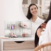 Sorbus 2 Pack Makeup Organizer - Clear Stackable Acrylic Drawer