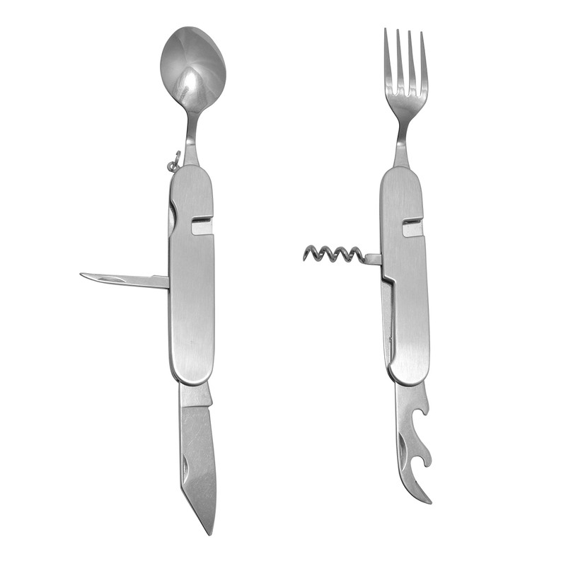 Camillus 4pc camp kit multi tool spoon, multi tool fork,