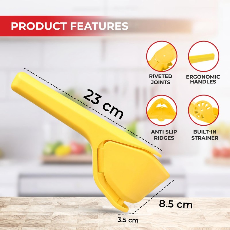 Lemon Squeezer - Hand Press for Citrus Fruits, Lemon Squeezer,