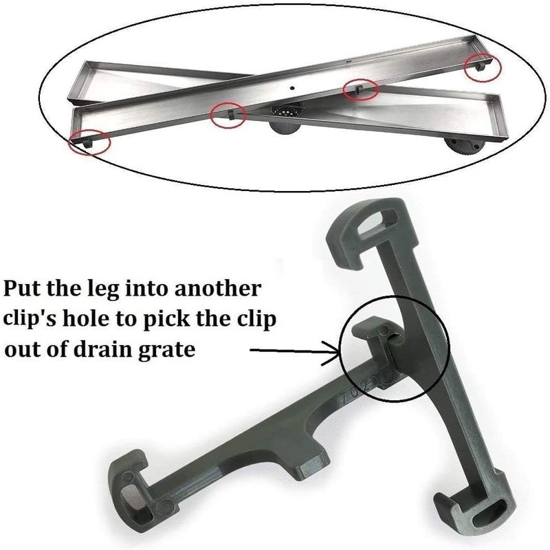 Only for Neodrain, Grey Plastic Clip Tile Tray Supporter, Only