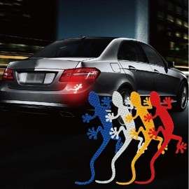 Reflective Lizard Car Bumper Decal Sticker Sticker Red GD00135 100ea