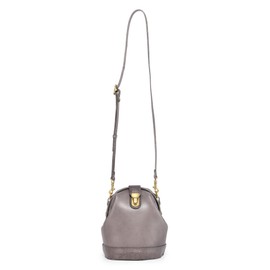 OLD TREND Doctor Bucket Crossbody Handbag, Gray | Luxurious and Versatile Bag for Women | Genuine Cowhide Leather