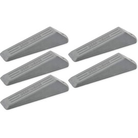 fiXte® 5 Pack Door Wedge, Heavy Duty Rubber Door Wedge, Non-Slip Door Jammer, Door Wedge Stopper Ideal Homes, Offices Work Shops (Grey, Pack of 5).