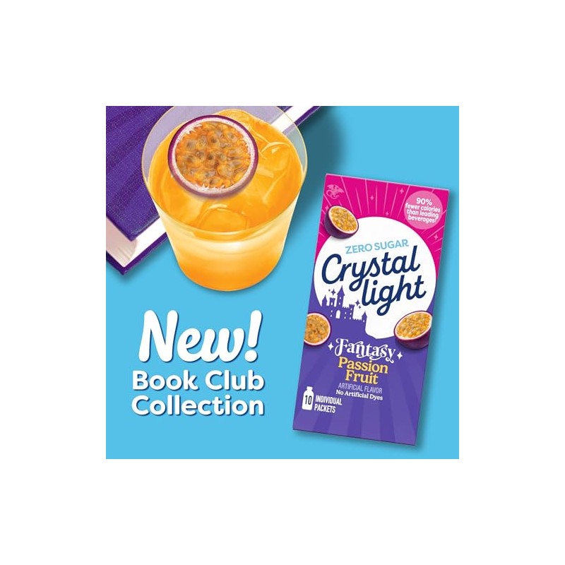 Crystal Light Drink Mix, 10 Individual Packets, Hydration for Book