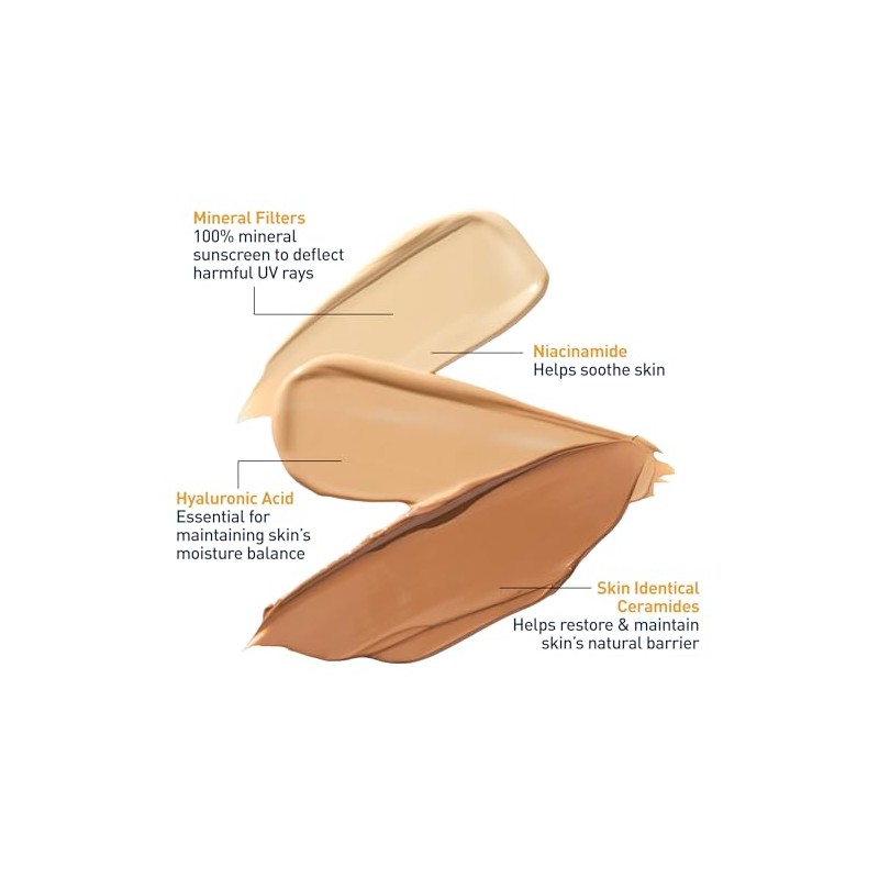 CeraVe Tinted Sunscreen with SPF 30 | Hydrating Mineral Sunscreen