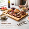 RealGulf 24x18 Teak Butcher Block, Oversized Reversible Cutting Board