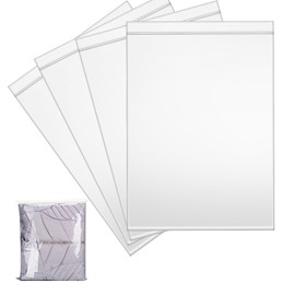 MELODYING Zip Bag Large 40 x 60 cm, Pack of 20, Storage Bags, Plastic Bags, for Storing Clothes, Quilts, Blankets