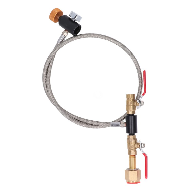 CGA320 G1/2 Cylinder Refill Adapter Dual Valve CO2 Tank Adapter