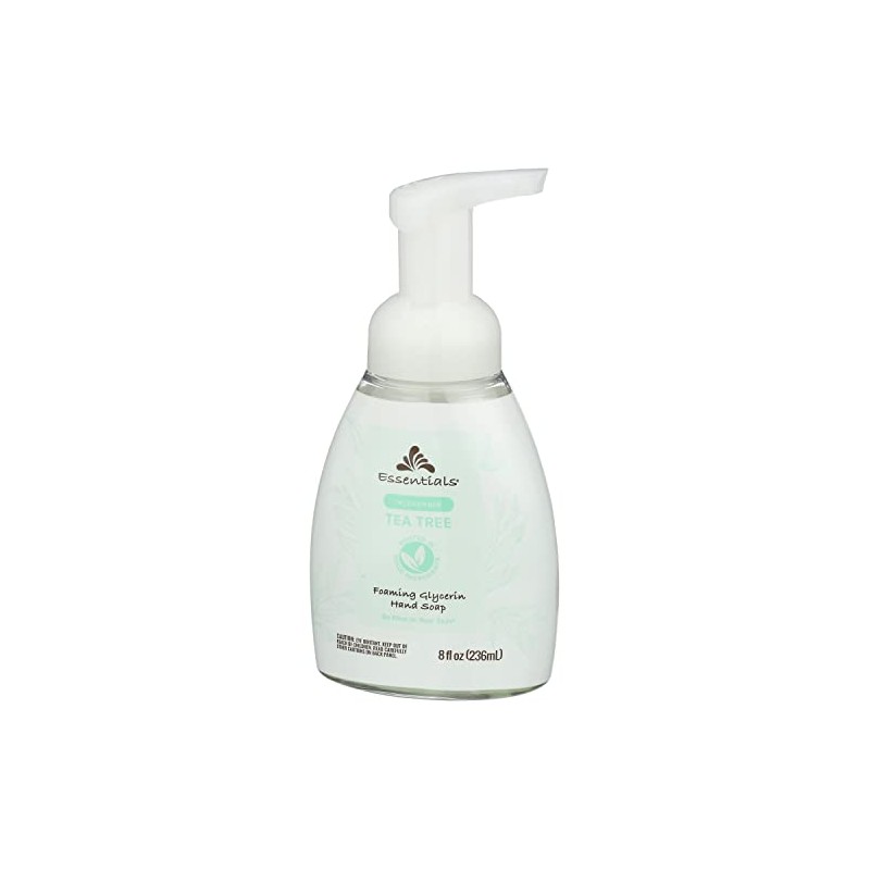 Essentials- Jabón de manos espumoso de glicerina, árbol de té,