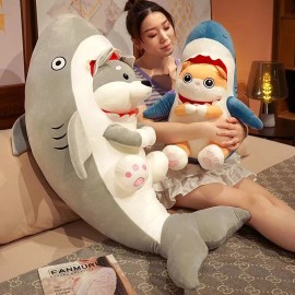 Yosoo Peluche Grande 70cm Gato Gatito Michi Kawai Disfraz Tiburon