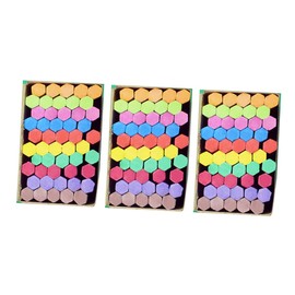 jojofuny 3 Boxes Dust Colorful Hexagonal Chalks for Art Projects and Clean for Blackboard Writing Creative Activities