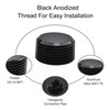 EVIL ENERGY 3/4" NPT Plugs Aluminum Socket Allen Head Black,