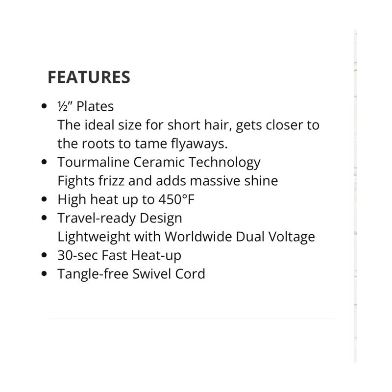 BedHead Bed Head TIGI Pixie On Point 1/2" Tourmaline Ceramic