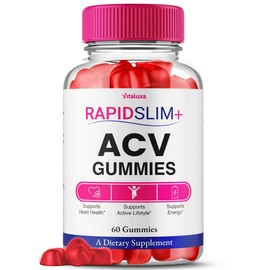 Vitaluxa Rapid Slim ACV Gummies, RapidSlim + ACV Gummies Dietary Supplement for Loss Support Wait All Natural Premium Keto+ACV Maximum Strength Blend, RapidSlimming Plus Advanced Formula Reviews (60 Gummies)