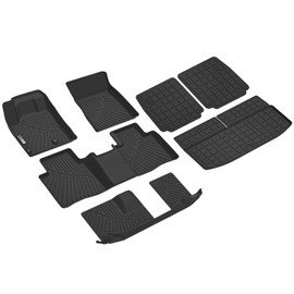 XINSHANGXIU Floor Mats & Cargo Liner for Mitsubishi Outlander 2022 2023 2024 2025 (Not Fit PHEV or Sport Models),TPE All Weather Protection Slush Floor Liner