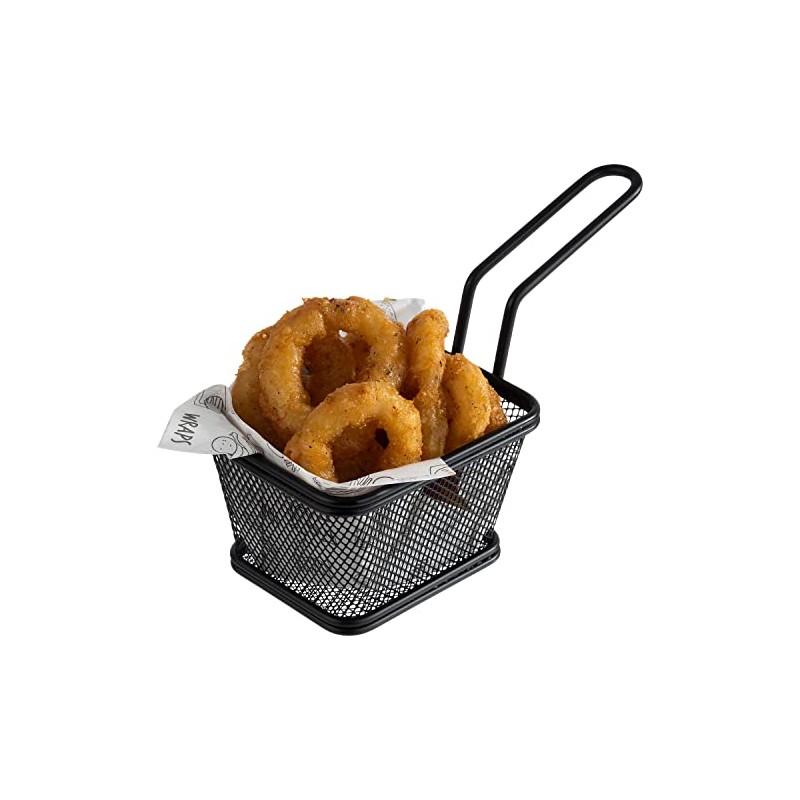 APS Snackholder 40626 Serving Frying Basket, Snack Basket, Stainless Steel,
