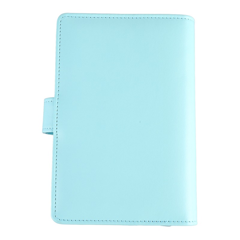 A6 PU Notebook Binder with Transparent Card Pocket Magnet Clasp